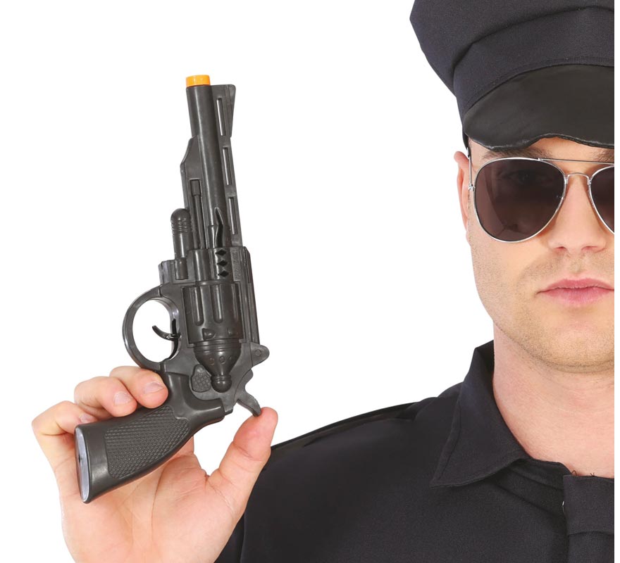 Pistola preta clássica de 27cm