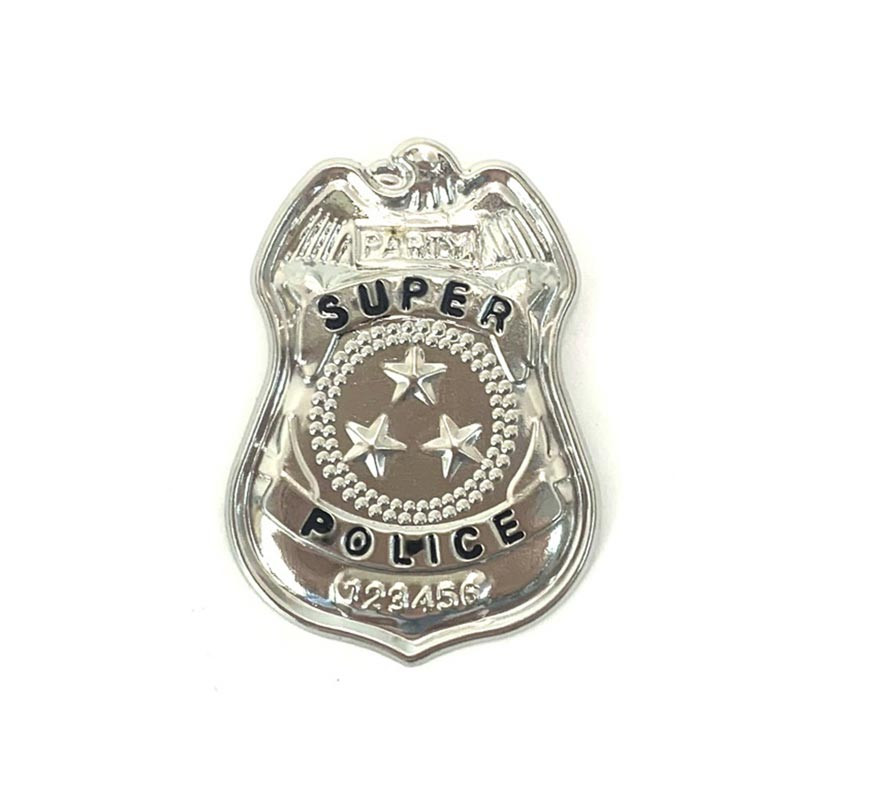 Super Police Silver Police Badge