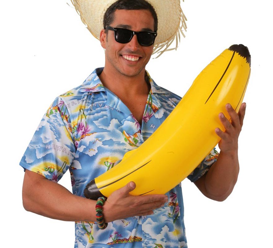 Inflável havaiano de banana de 70 cm