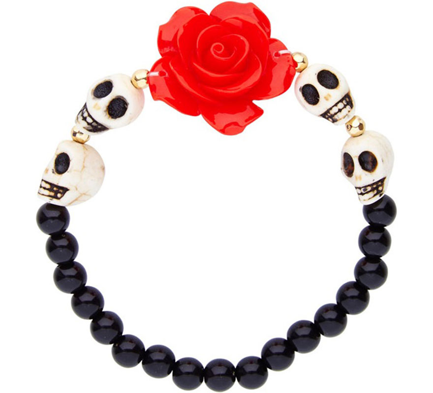 Day of the Dead Bracelet with Skulls
