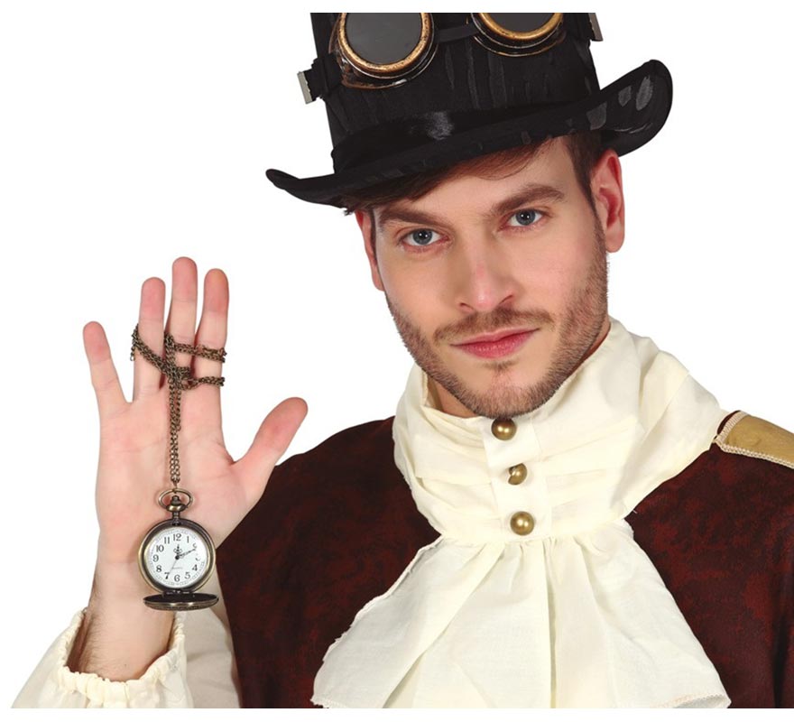 Steampunk Pocket Watch with Chain