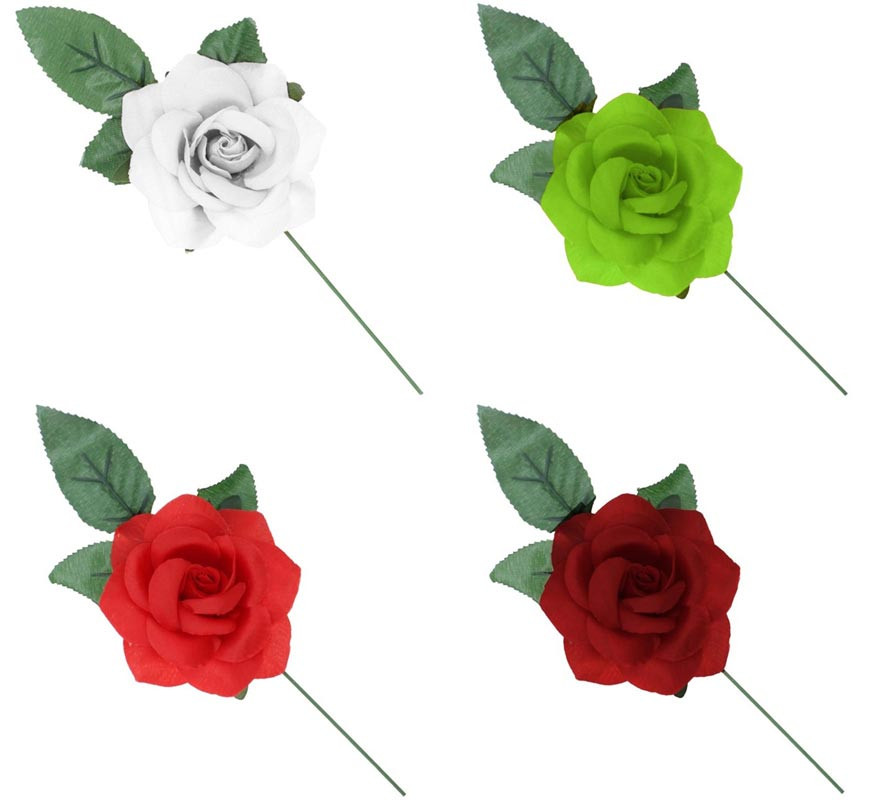 Sevillana or Chulapa rose with 8 cm rod in various colors