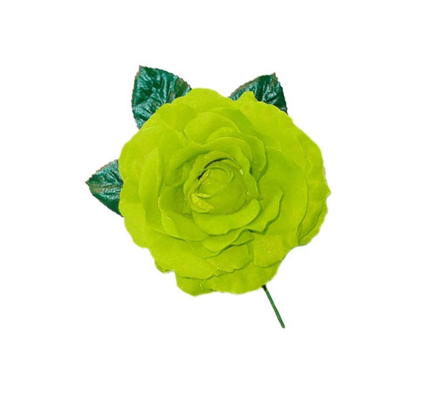 Small green Flamenco Rose 8 cm