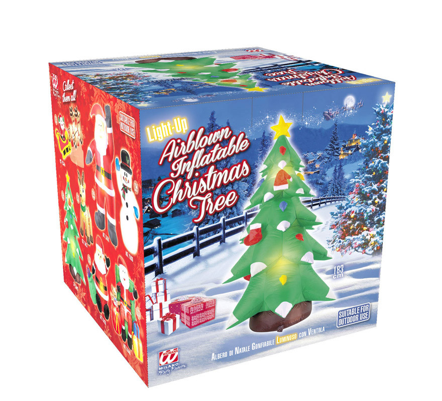 Luminous Inflatable Christmas Tree with 183 cm Fan-B