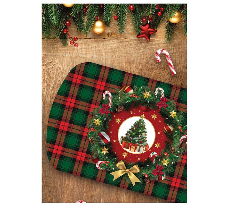 39x24cm PVC Christmas Tree Tray-B