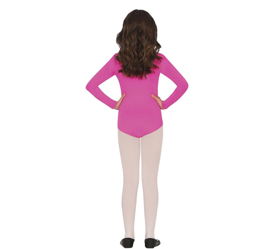 Fuchsia long sleeve bodysuit or jersey for children-B