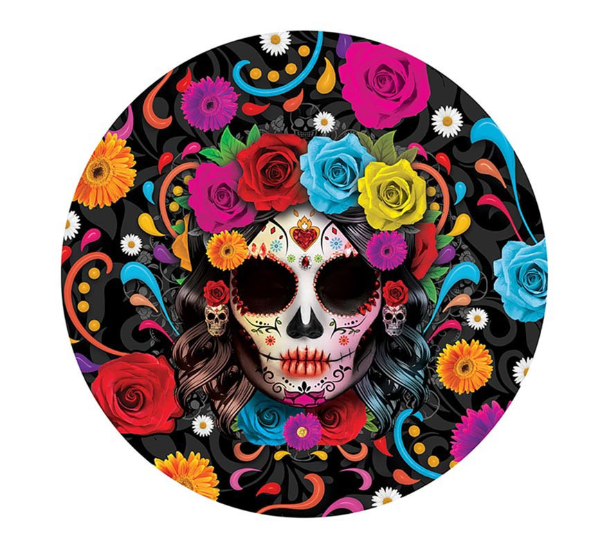 32 cm colorful plastic Catrina bowl-B