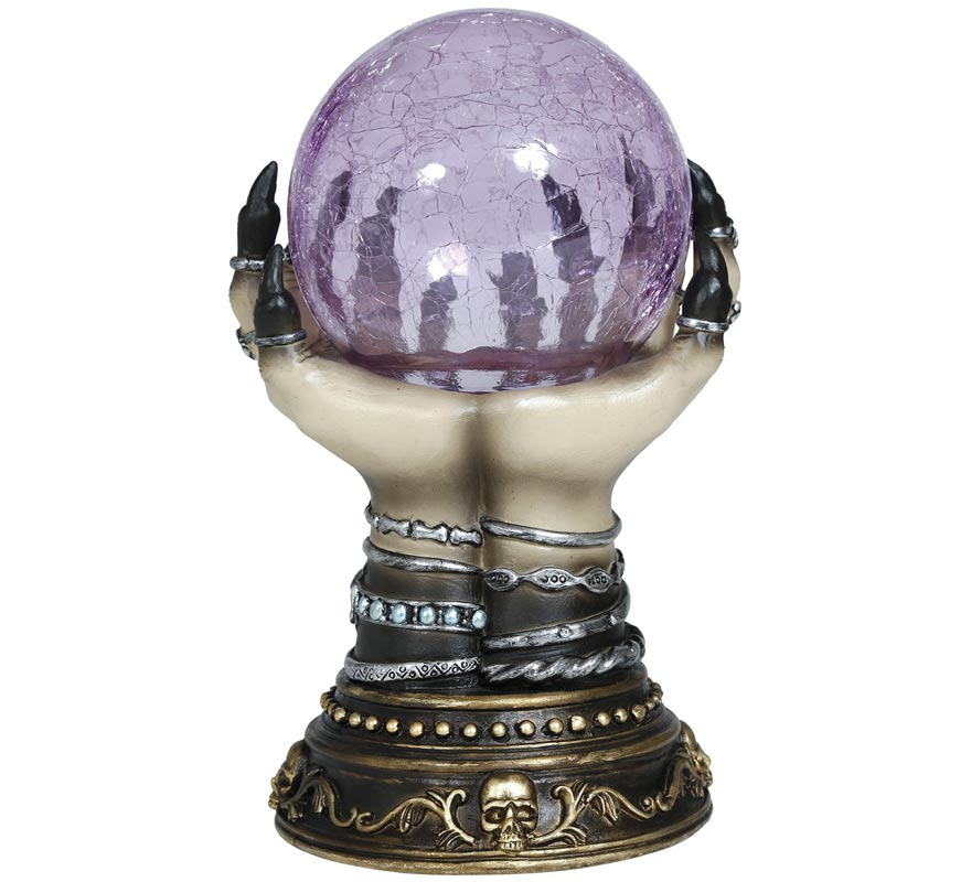 Ceramic Fortune Teller Hand Ball with Light 23 cm-B
