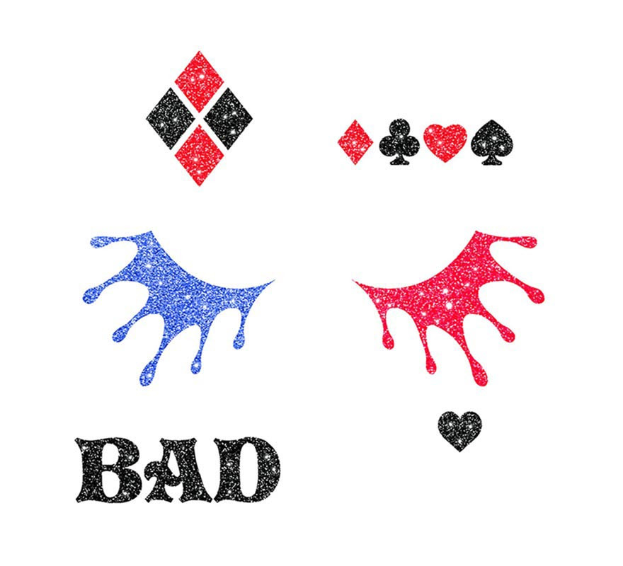 Brilho Facial Arlequina Perigosa 20x20 cm-B