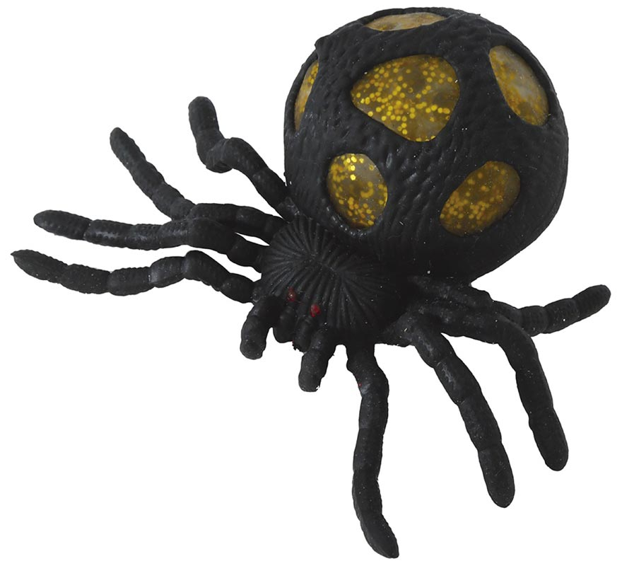 Anti-stress Elastic Spider with Eggs 14x10 cm-B