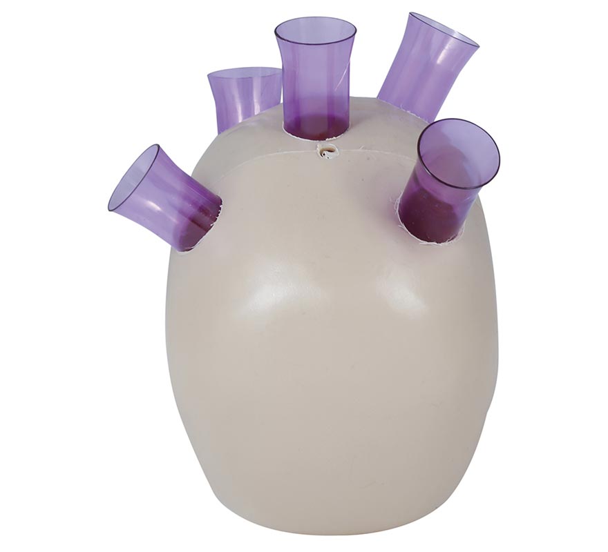 Skull with Shots 20 cms-B