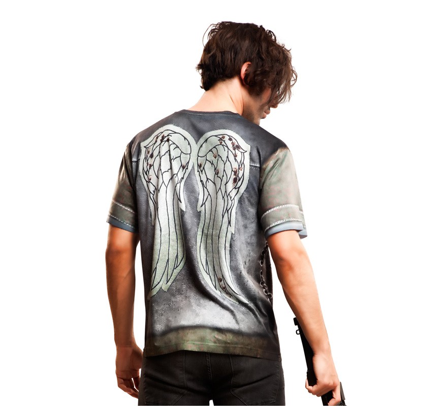 T-shirt de motoqueiro para homem-B