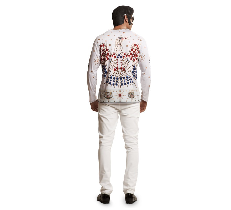 T-shirt rock king para homem-B