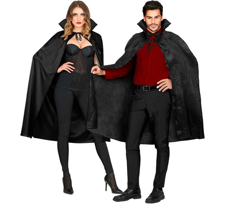 Capa elegante preta de 120 cm para adultos-B