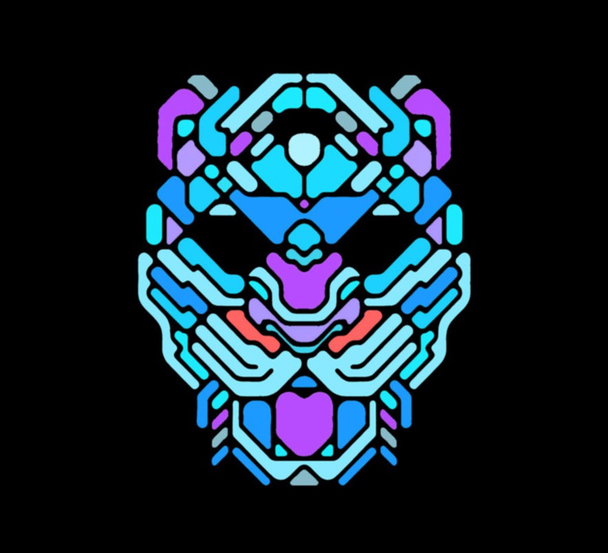 Leopard mask LED lighting-B