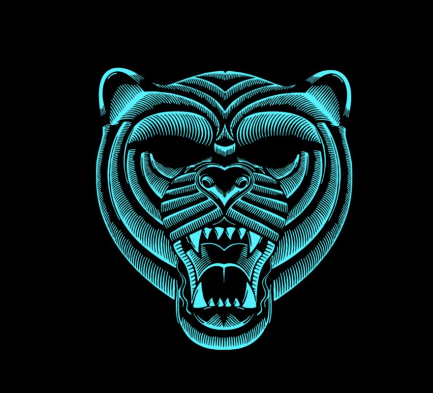Tiger mask LED lighting-B