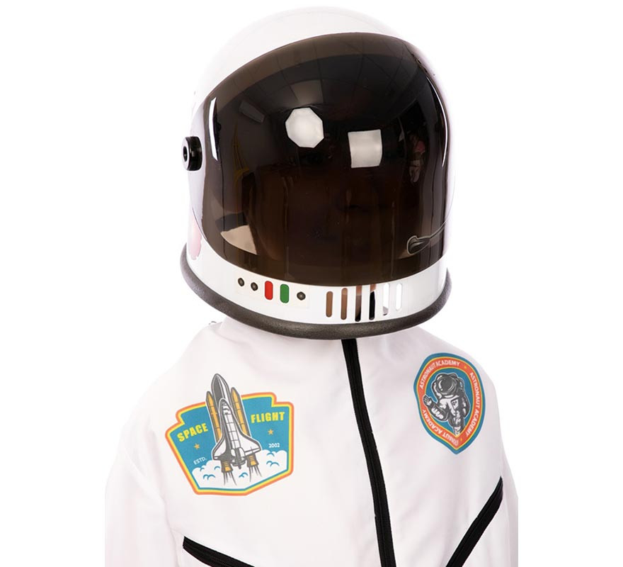 Black and white children's astronaut helmet 21x23x22 cm-B