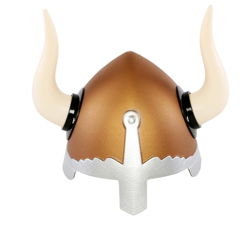 Capacete Viking de luxo com chifres-B