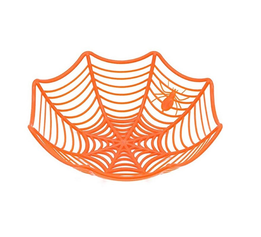 Cesta de teia de aranha de Halloween em várias cores-B