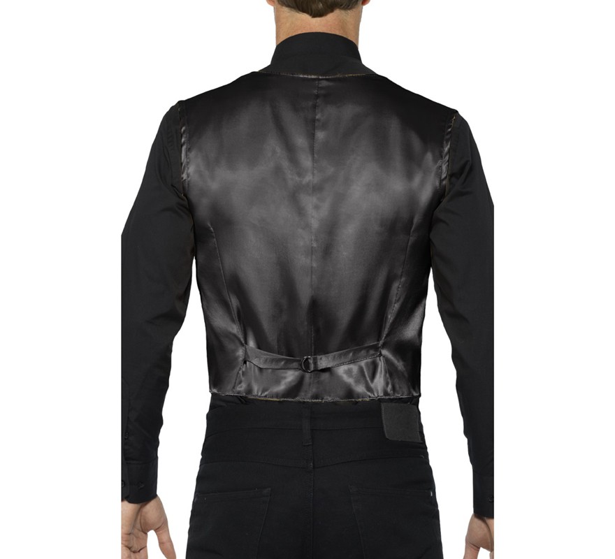 Colete de lantejoulas preto masculino-B