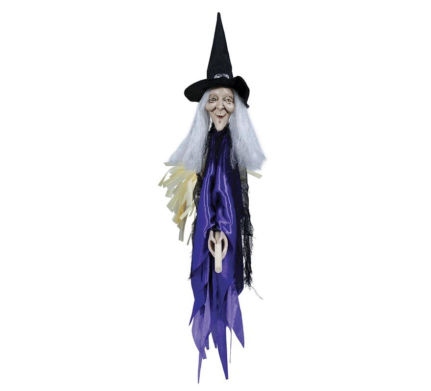 Witch with Broom Pendant 60 cm-B