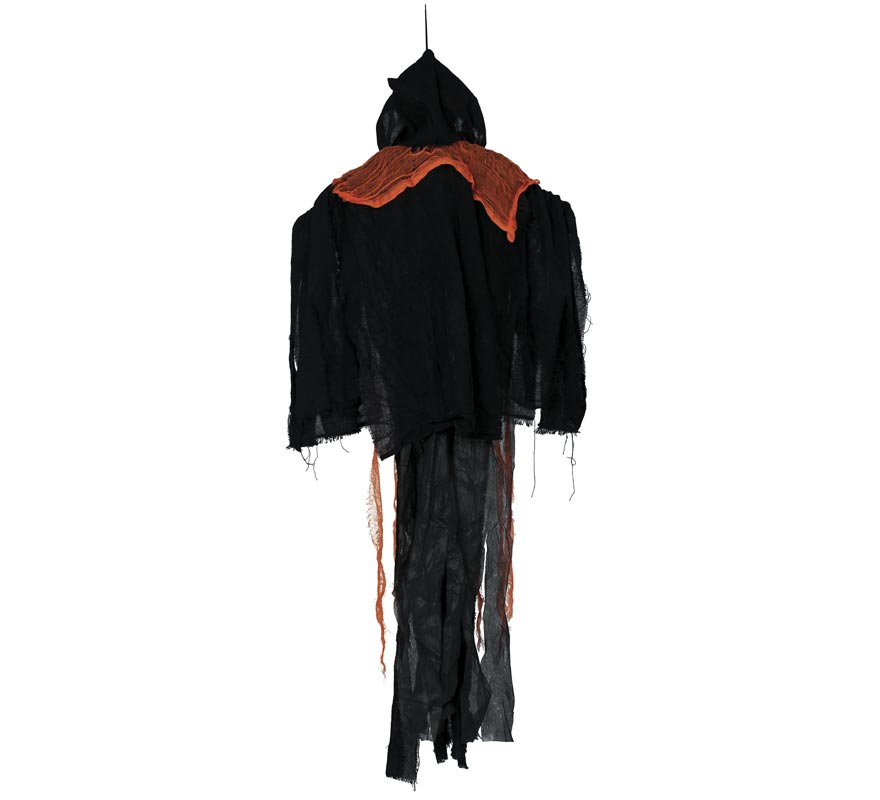 Orange Skull Pendant with Light, Sound and Movement 130 cm-B