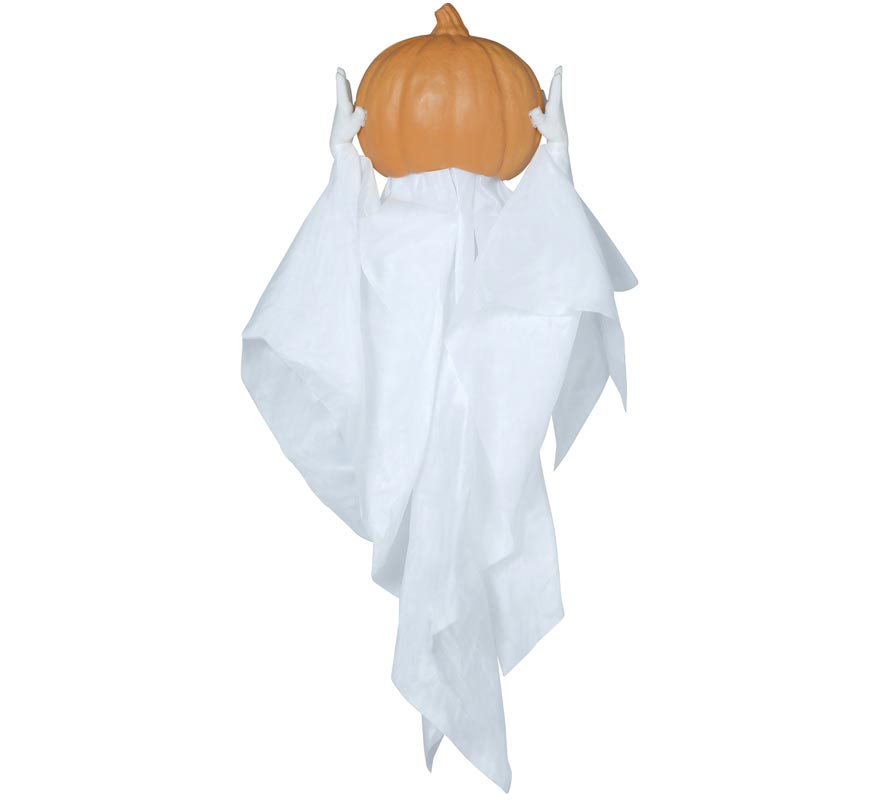 Pingente Fantasma Abóbora com Luz, Som e Movimento 90 cm-B