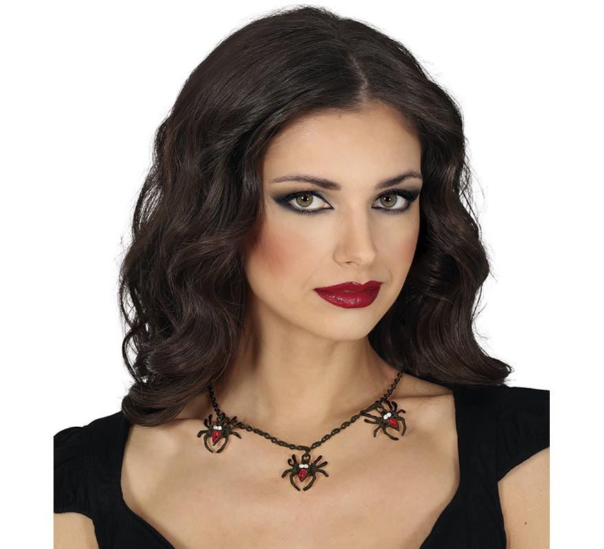 Colar Aranhas Negras-B
