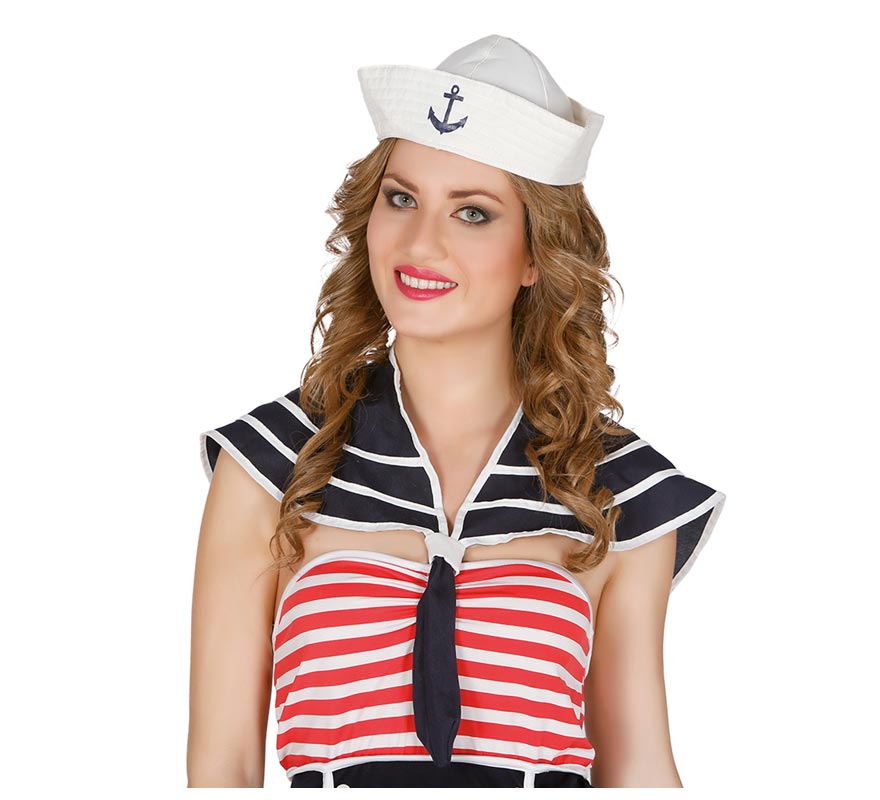 Conjunto de marinheiro: chapéu e cachecol-B