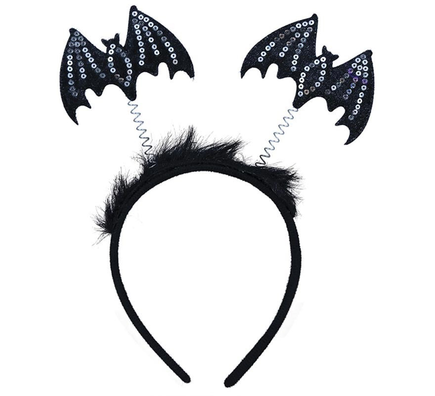 Tiara de morcegos de lantejoulas-B