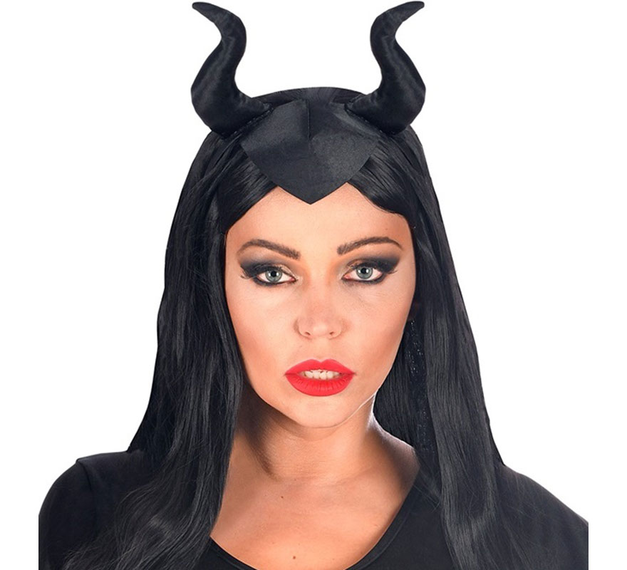 Faixa de cabeça da Rainha Má com chifres-B