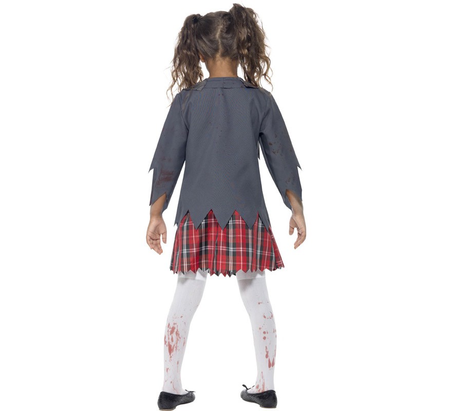 Fato de zumbi colegial para menina-B