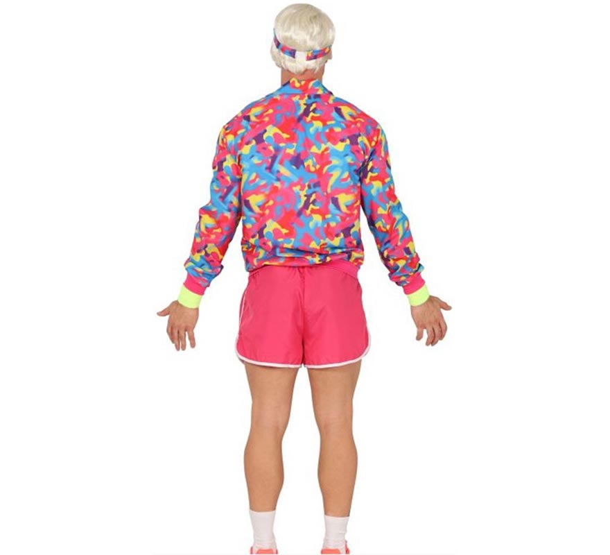 Fato de aeróbica dos anos 80 para homem-B