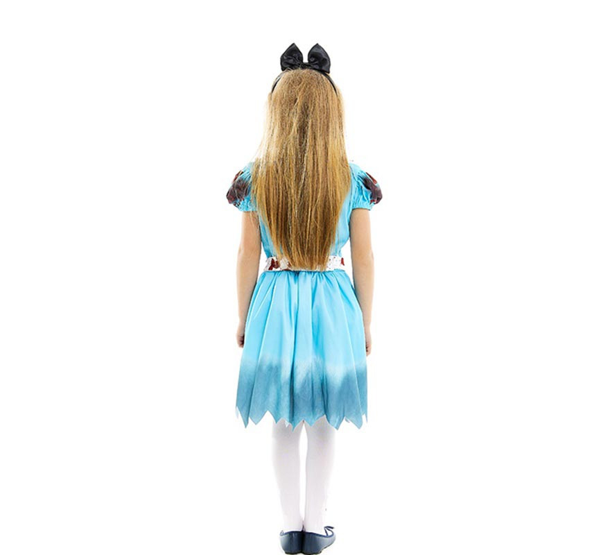 Alice Zombie Costume Classic Blue Dress for Girls and Teens-B