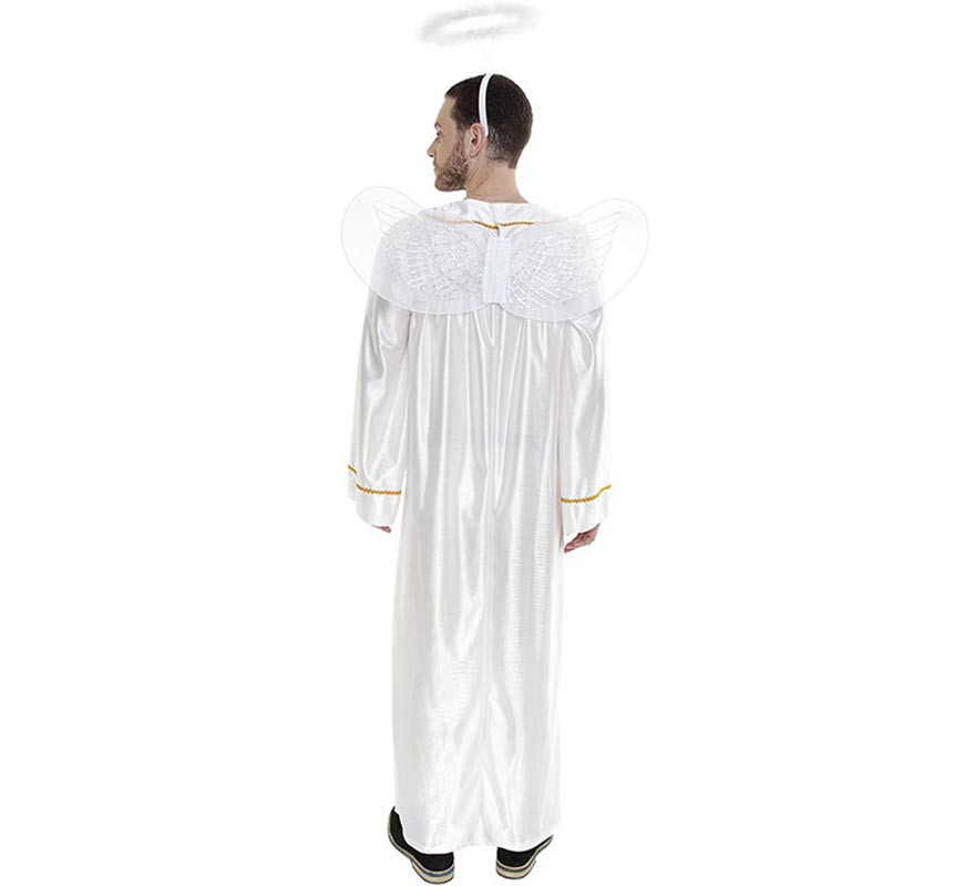 Angel costume with wings and halo for men-B