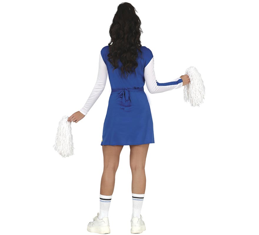 Traje de líder de torcida da equipe azul feminina-B