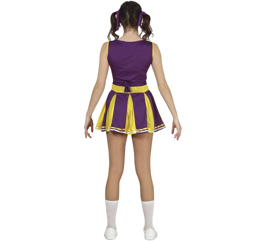 Traje de líder de torcida da equipe roxa adolescente-B