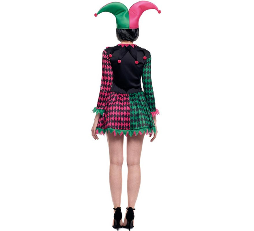 Tricolor Harlequina costume for women-B