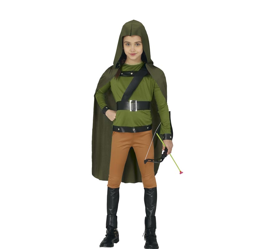 Green Archer Costume for Kids-B