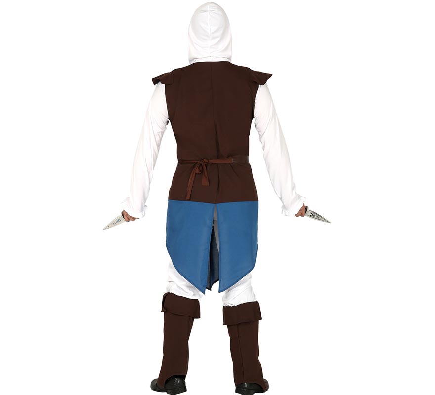 Fato de assassino azul para homem-B