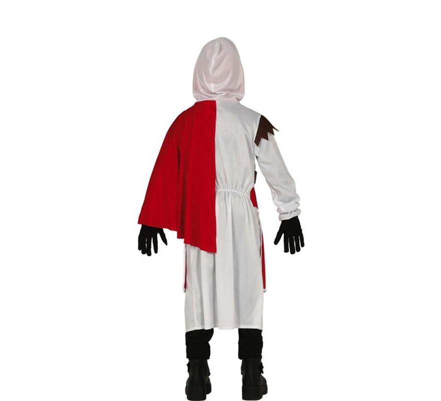 Fato de assassino branco para menino-B