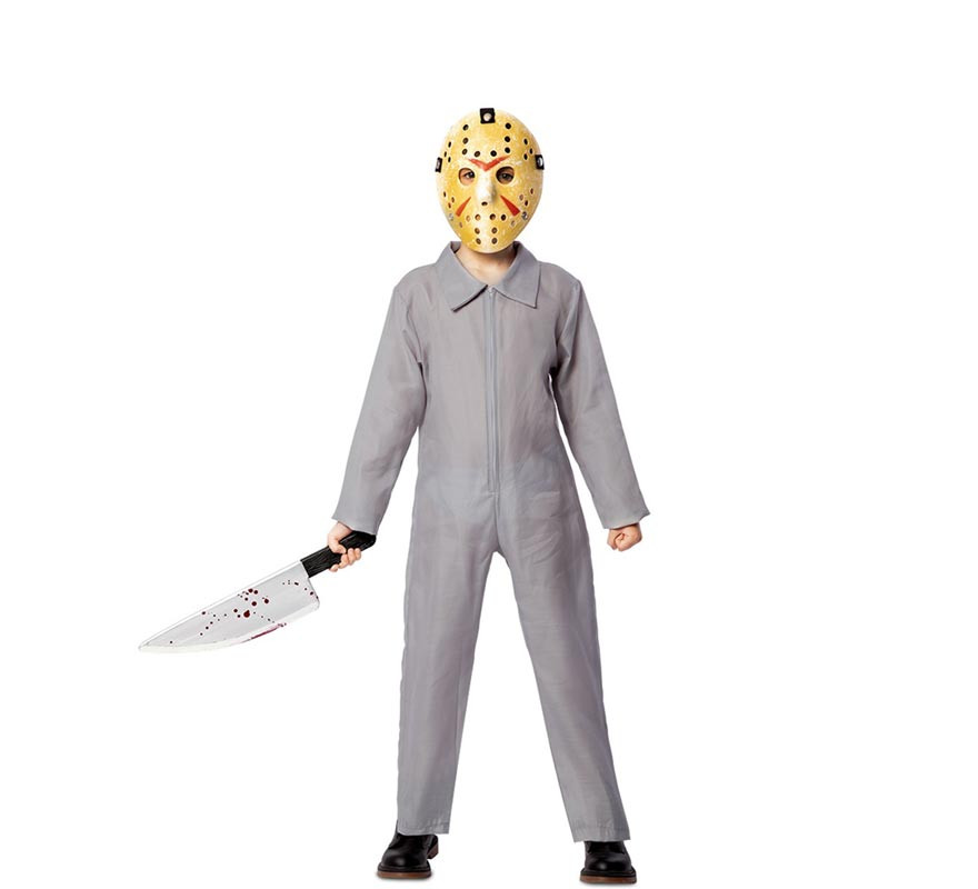 Gray Work Jumpsuit Assassin Costume for Children-B