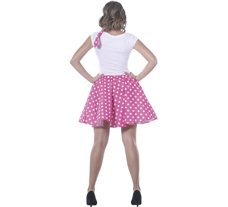 Fato de dançarina Pin up rosa para mulher-B