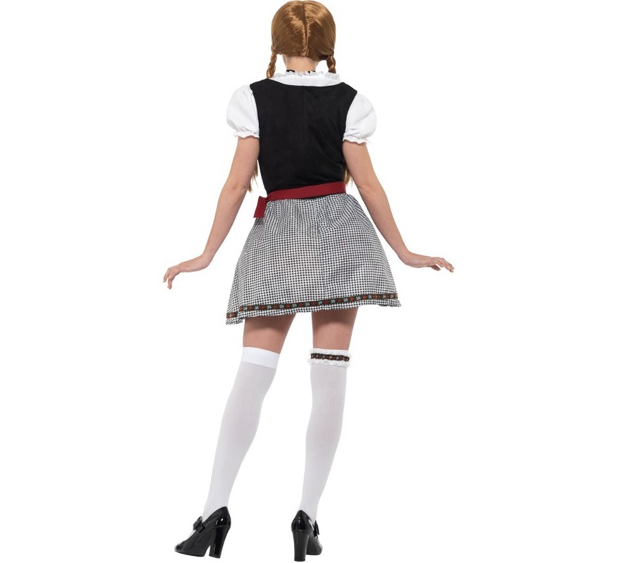 Fato bávaro preto para mulher-B