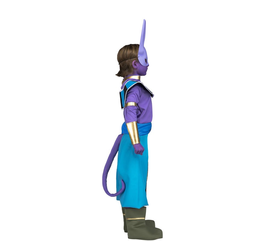 Dragon Ball Beerus costume with mask and makeup for children-B