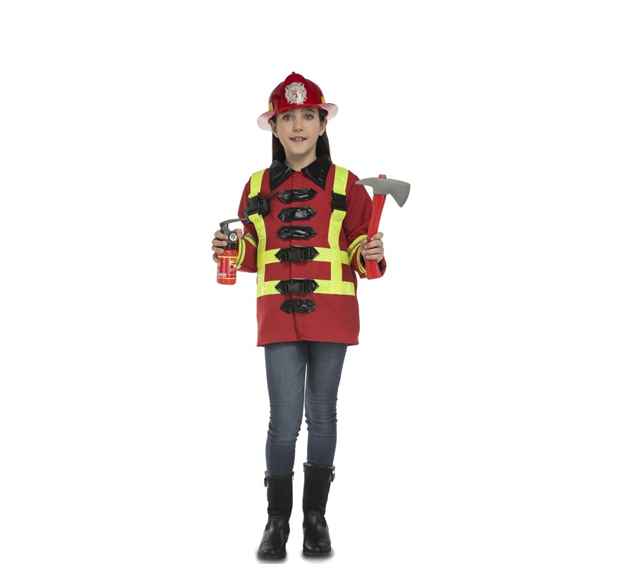 Fato de bombeiro com acessórios para crianças-B