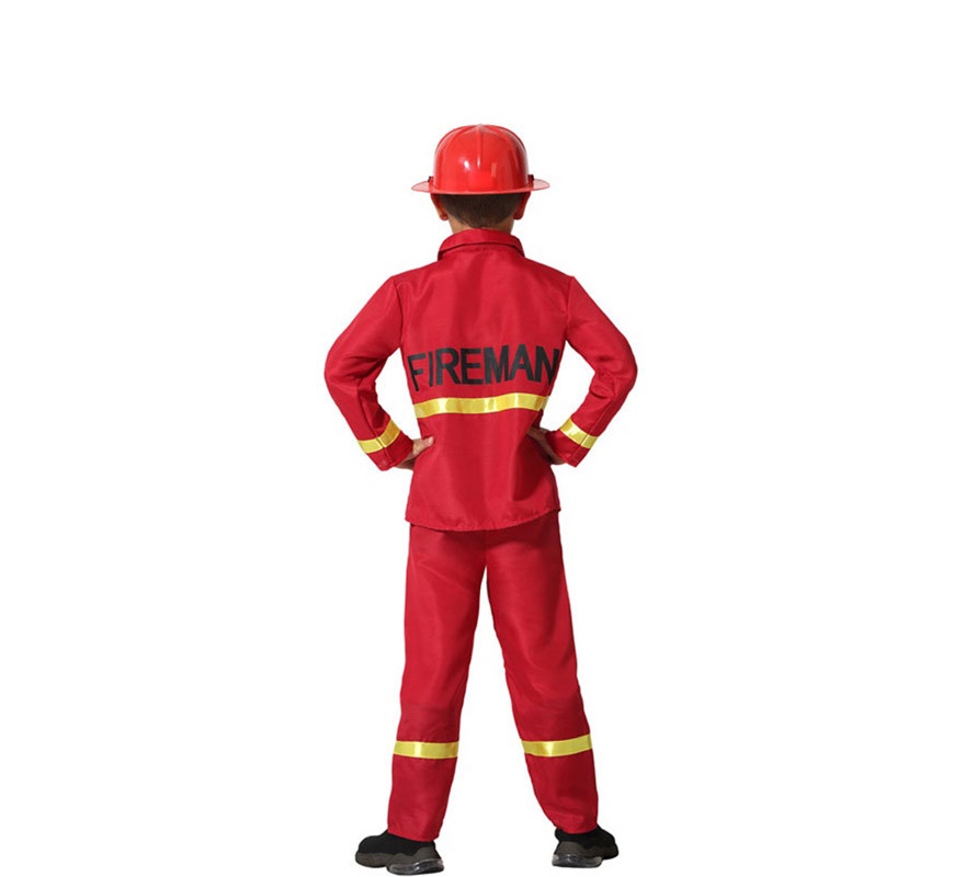 Red and Yellow Firefighter Costume for Boys-B