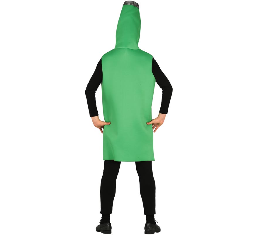 Fato de garrafa de cerveja verde para adulto-B