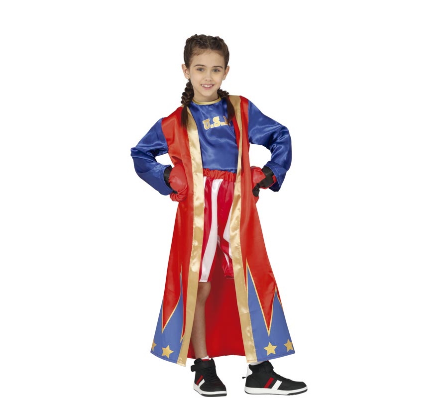 Fato Boxer Azul e Vermelho para Meninos-B