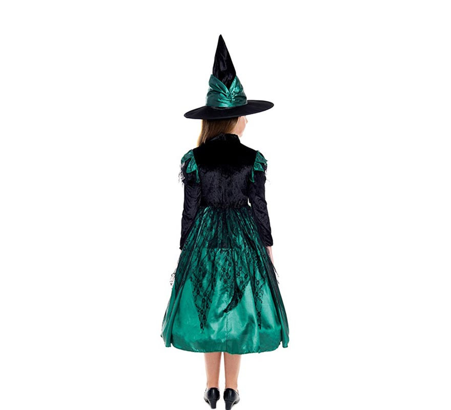 Magic Green Witch Costume for Girl-B